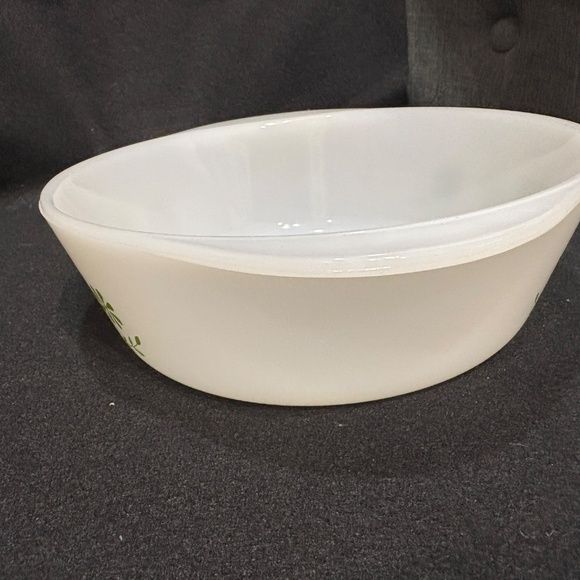 Vintage Glasbake Green Daisy 2 QT Casserole Baking Dish #J514 - Picture 5 of 6
